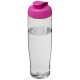 H2O Tempo® 700 ml sportfles met flipcapdeksel - Transparant/Roze