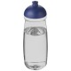 H2O Pulse® 600 ml bidon met koepeldeksel - Transparant/Blauw