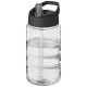 H2O Bop 500 ml sportfles met tuitdeksel - Transparant/Zwart