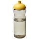 H2O Eco 650 ml sportfles met koepeldeksel - Charcoal/geel
