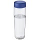 H2O Tempo 700 ml sportfles - Transparant/Blauw
