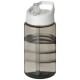 H2O Bop 500 ml sportfles met tuitdeksel - Charcoal/Wit