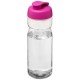 H2O Base® 650 ml sportfles met flipcapdeksel - Transparant/Roze