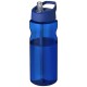 H2O Eco 650 ml sportfles met tuitdeksel - Blauw