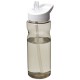 H2O Eco 650 ml sportfles met tuitdeksel - Charcoal/Wit