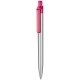 Kugelschreiber INSIDER SILVER - magenta-pink transparent