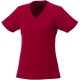Amery cool fit V-hals dames T-shirt met korte mouwen - Rood