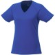 Amery cool fit V-hals dames T-shirt met korte mouwen - blauw