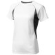 Quebec dames t-shirt met korte mouwen - Wit,antraciet