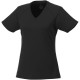 Amery cool fit V-hals dames T-shirt met korte mouwen - Zwart