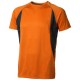 Quebec heren t-shirt met korte mouwen - Oranje,antraciet
