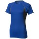 Quebec dames t-shirt met korte mouwen - blauw,antraciet