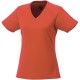 Amery cool fit V-hals dames T-shirt met korte mouwen - Oranje
