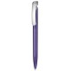 Kugelschreiber CLEAR FROZEN SILVER - lavendel-lila transparent