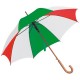 Automatische paraplu - groen / rood