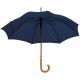 Automatische houten paraplu Nancy - donkerblauw