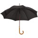Automatische houten paraplu Nancy - zwart