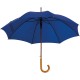 Automatische houten paraplu Nancy - blauw