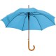 Automatische houten paraplu Nancy - lichtblauw