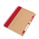 spiral note book, 70 sheets, red