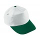 BASEBALL-CAP,COTTON,WHITE/GREEN