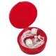 In Ear headphones MUSIC, frost red