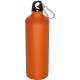 Trinkflasche aus Metall mit Karabinerhaken, 800ml, orange