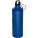 Trinkflasche aus Metall mit Karabinerhaken, 800ml, blau