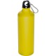 Trinkflasche aus Metall mit Karabinerhaken, 800ml, gelb