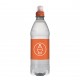 Bronwater 500 ml met sportdop - Transparant/Oranje