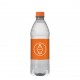 Bronwater 500 ml met draaidop - Transparant/Oranje
