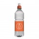 Bronwater 500 ml met sportdop - Transparant/Oranje