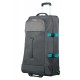 American Tourister Road Quest 2 Compartments Duffle with wheels 80-Grijs/Turquoise