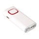 Powerbank met COB LED-zaklamp REFLECTS-COLLECTION 500 wit/rood
