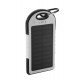 USB power bank met zonne energie lader - wit