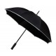 Falcone® golfparaplu met reflecterende piping-zwart