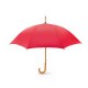 Paraplu met houten handvat CUMULI - rood