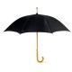 Paraplu met houten handvat CUMULI - zwart