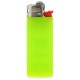 BIC® Styl'it Luxury Lighter Case Apple Green Body / White Base / Red Fork / Chrome Hood
