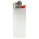 BIC® Styl'it Luxury Lighter Case Translucent White Body / White Base / Red Fork / Chrome Hood