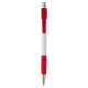 Witte Striped Grip pen Rood