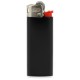 BIC® Styl'it Luxury Lighter Case Black Body / White Base / Red Fork / Chrome Hood
