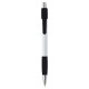 Witte Striped Grip pen Zwart