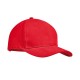 Brushed cotton basebal cap TEKAPO - rood