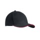 Brushed cotton basebal cap DUNEDIN - rood