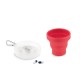 Opvouwbare siliconen beker CUP PILL - red