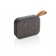 Fabric trend draadloze speaker - grijs/zwart