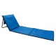 Opvouwbare strand loungestoel, blauw - blauw