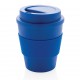 Herbruikbare koffiebeker met schroefdop 350ml - blauw