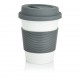 PLA Coffee cup, wit/grijs